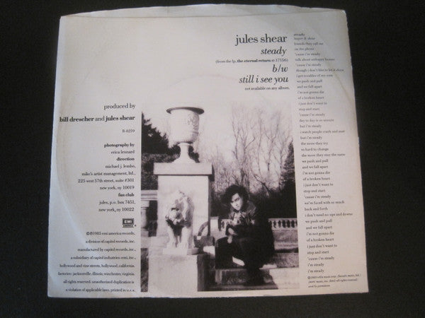 Jules Shear : Steady (7", Single, Promo)