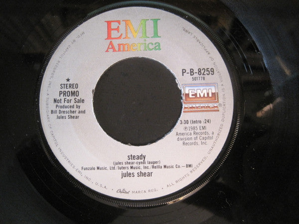 Jules Shear : Steady (7", Single, Promo)