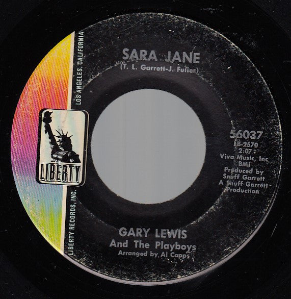 Gary Lewis And The Playboys* : Sealed With A Kiss (7", Single)