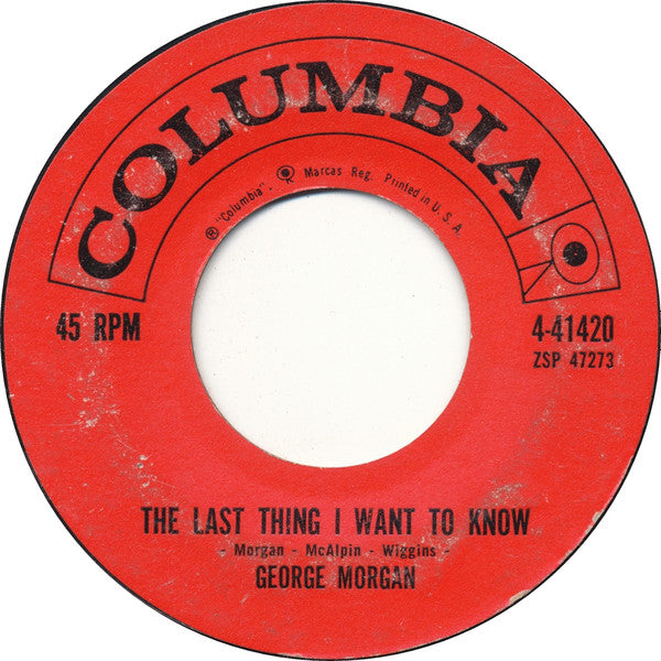 George Morgan (2) : Little Dutch Girl (7", Single)