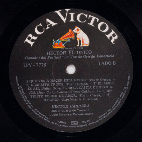 Hector Cabrera : Héctor ...El Único (LP, Album, Mono)