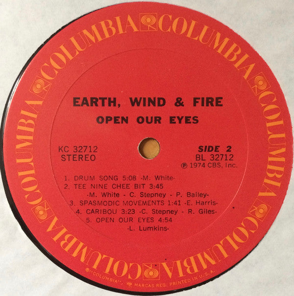 Earth, Wind & Fire : Open Our Eyes (LP, Album, Pit)