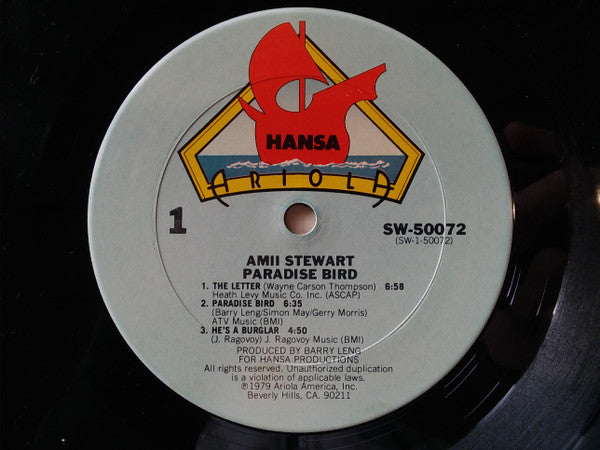 Amii Stewart : Paradise Bird (LP, Album, San)