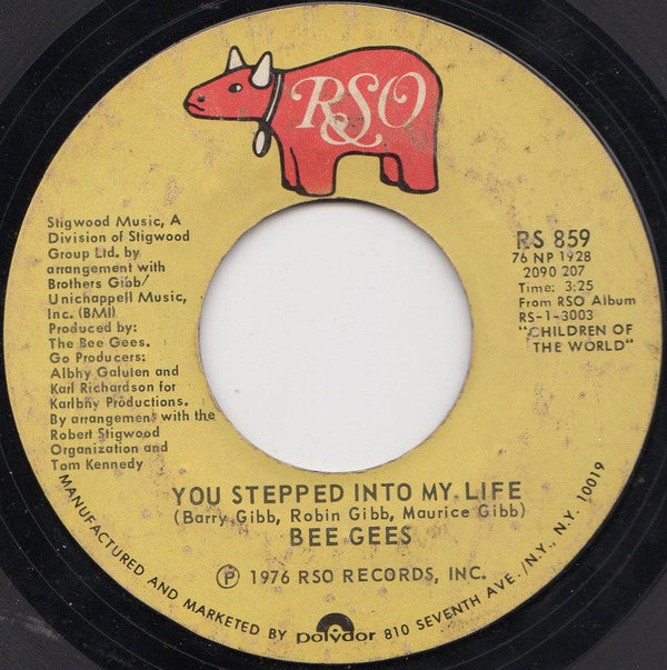 Bee Gees : Love So Right (7", Single, PRC)