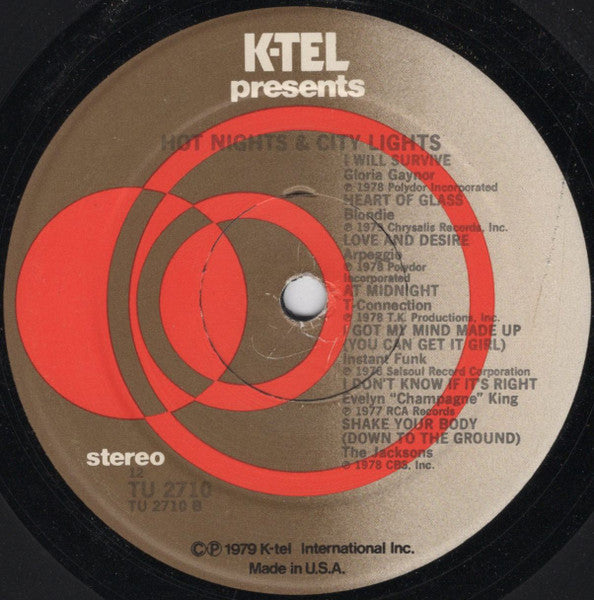 Various : Hot Nights & City Lights (LP, Comp, 12 )