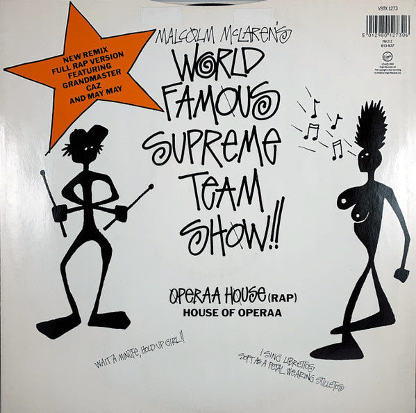 Malcolm McLaren 's World Famous Supreme Team Show* : Operaa House (Rap) (12")