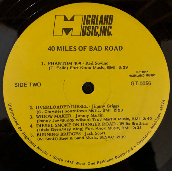 Various : 40 Miles Of Bad Road (LP, Comp, RE)