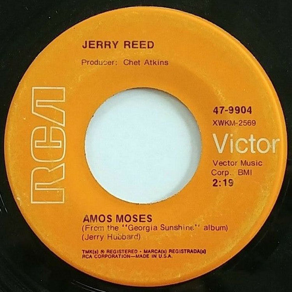 Jerry Reed : Amos Moses (7", Single, Ind)