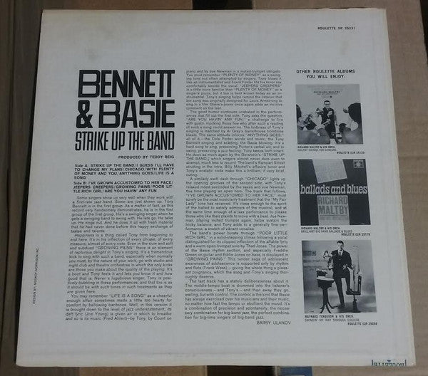Bennett* & Basie* : Strike Up The Band (LP, Album)