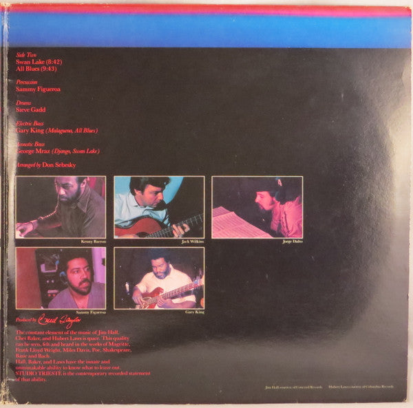 Chet Baker, Jim Hall, Hubert Laws : Studio Trieste (LP, Album, Gat)