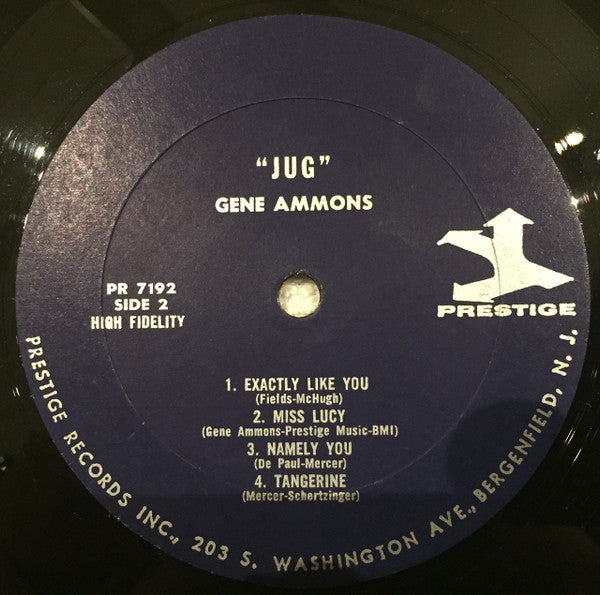 Gene Ammons : "Jug" (LP, Album, Mono)