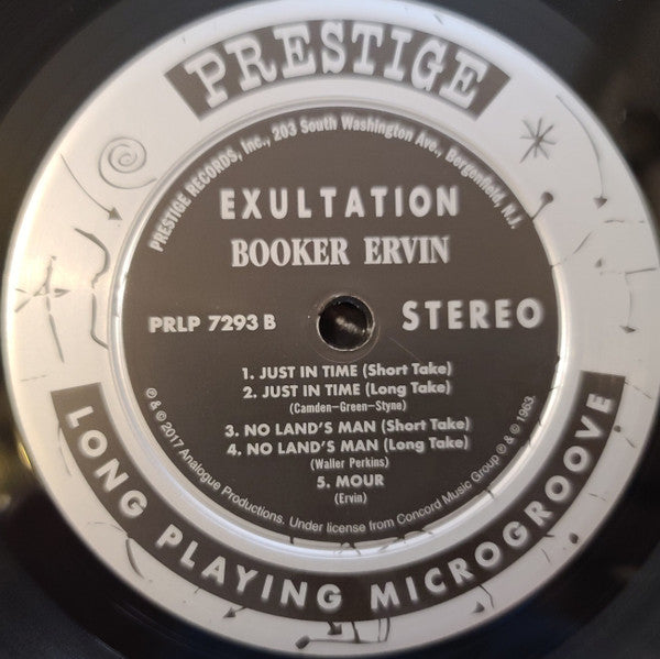 Booker Ervin : Exultation! (LP, Album, RE, RM, 200)