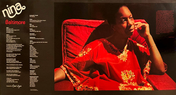 Nina Simone : Baltimore (LP, Album, Gat)