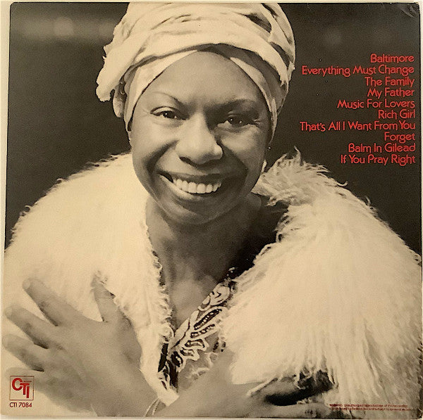 Nina Simone : Baltimore (LP, Album, Gat)