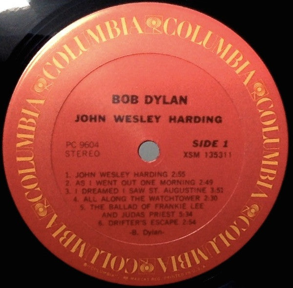 Bob Dylan : John Wesley Harding (LP, Album, RE)