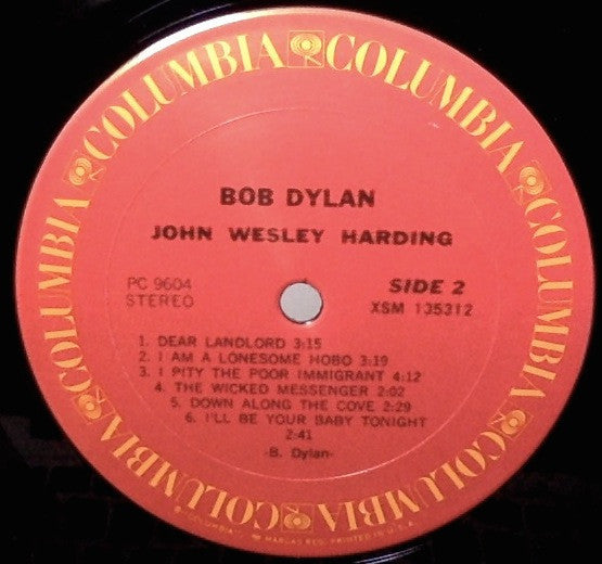 Bob Dylan : John Wesley Harding (LP, Album, RE)