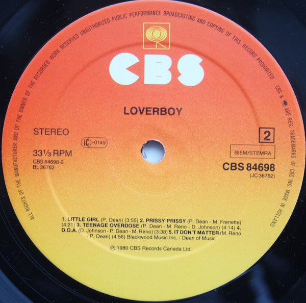 Loverboy : Loverboy (LP, Album)