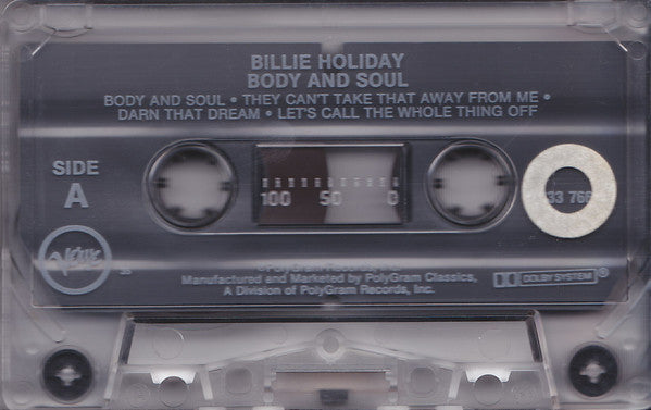 Billie Holiday : Body & Soul (Cass, RM)