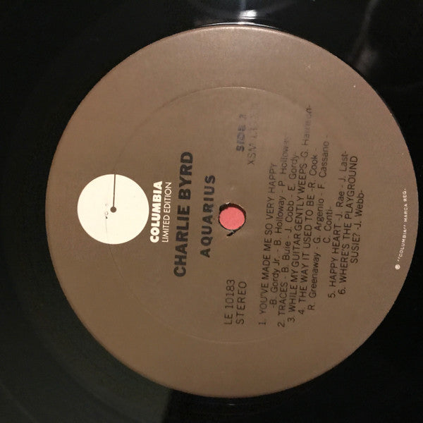 Charlie Byrd : Aquarius (LP, Album, RE)