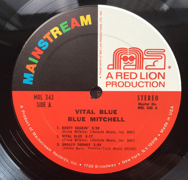 Blue Mitchell : Vital Blue (LP, Album, Uni)