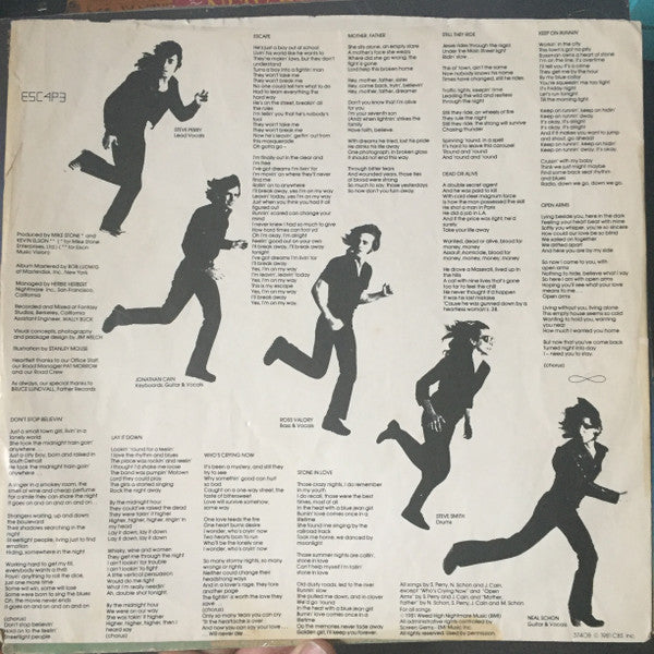 Journey : Escape (LP, Album, Jac)