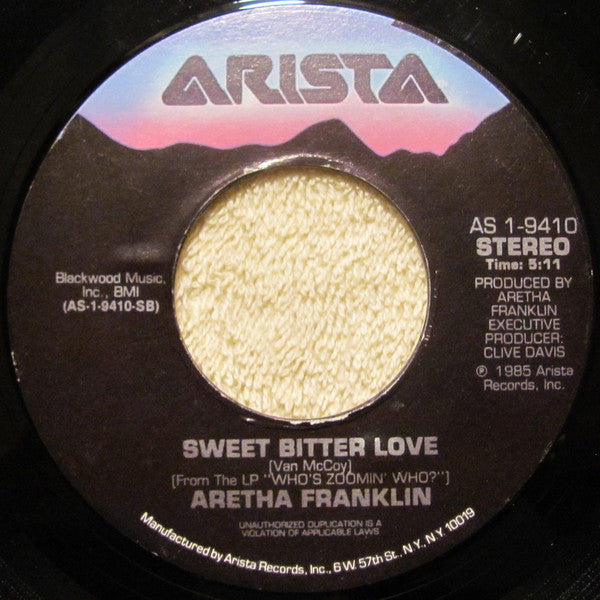 Aretha Franklin : Who's Zoomin' Who (7", Styrene, Ind)