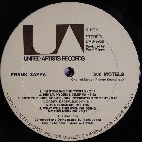 Frank Zappa : 200 Motels (2xLP, Album, Gat)