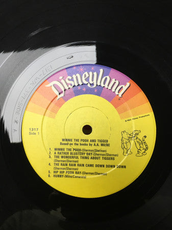 Various : Songs About Winnie The Pooh And Tigger (LP, Album, RE)