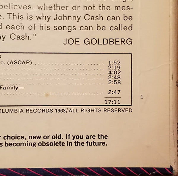 Johnny Cash : Ring Of Fire (The Best Of Johnny Cash) (LP, Comp, Mono)