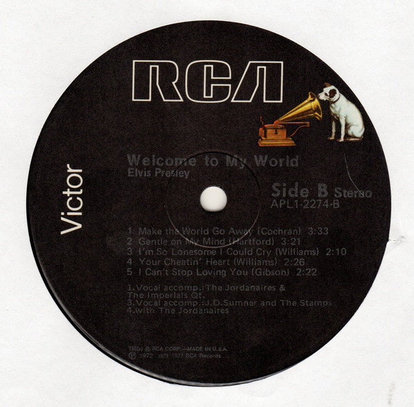 Elvis Presley : Welcome To My World (LP, Comp, Ind)