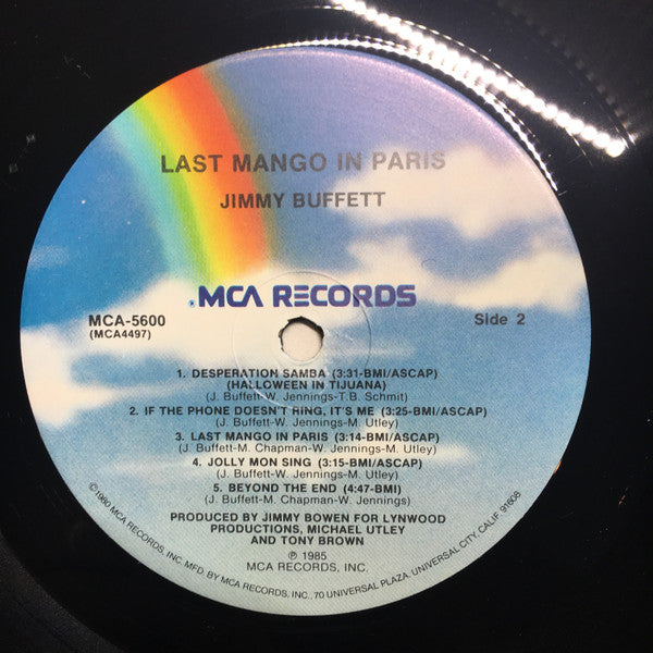 Jimmy Buffett : Last Mango In Paris (LP, Album)