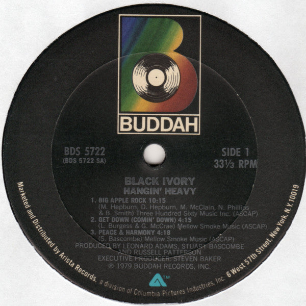Black Ivory : Hangin' Heavy (LP, Album)