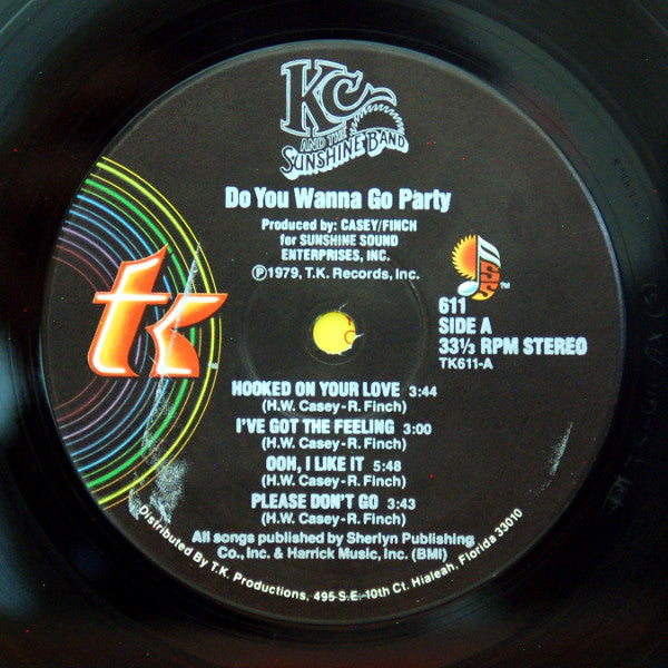 KC & The Sunshine Band : Do You Wanna Go Party (LP, Album, Rai)