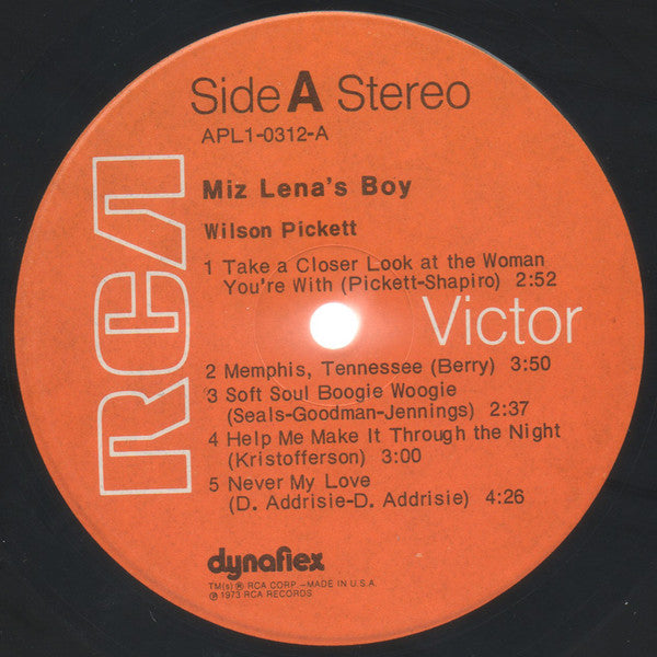 Wilson Pickett : Miz Lena's Boy (LP, Album, Ind)