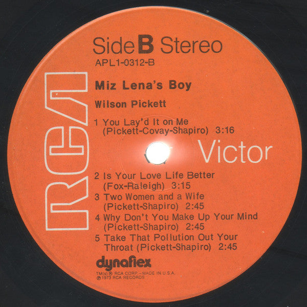 Wilson Pickett : Miz Lena's Boy (LP, Album, Ind)