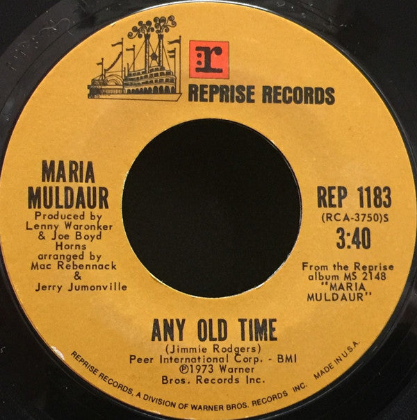 Maria Muldaur : Midnight At The Oasis (7", Styrene, Ter)