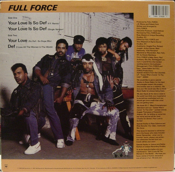 Full Force : Your Love Is So Def (12")