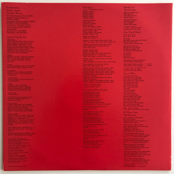 Quincy Jones : Body Heat (LP, Album, Pit)