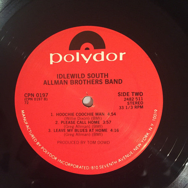 Allman Brothers Band* : Idlewild South (LP, Album, RE, PRC)