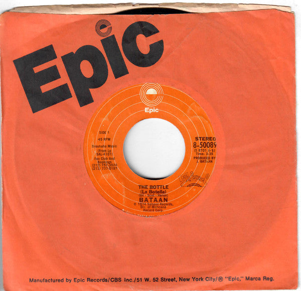 Bataan* : The Bottle = La Botella (7", Styrene, Pit)