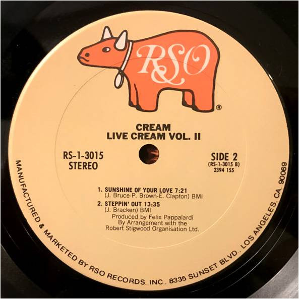 Cream (2) : Live Cream Vol. II (LP, Album, RE)