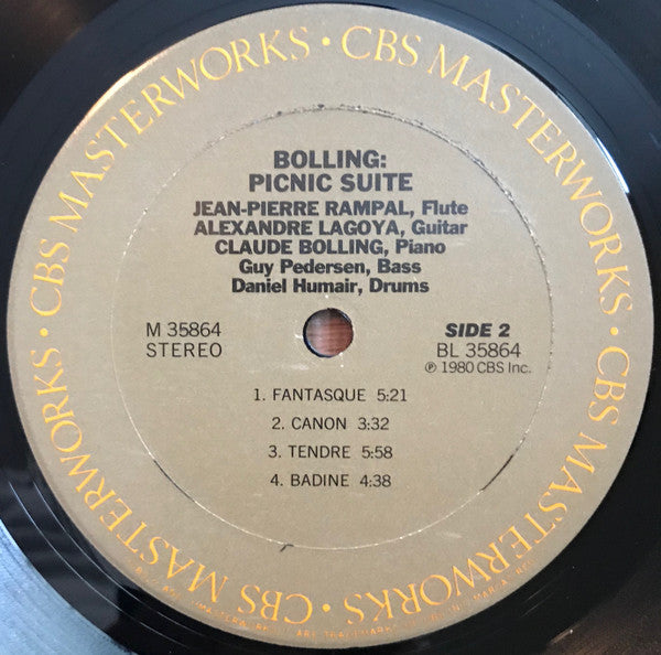 Jean-Pierre Rampal / Alexandre Lagoya / Claude Bolling : Picnic Suite (LP, Album, Ter)