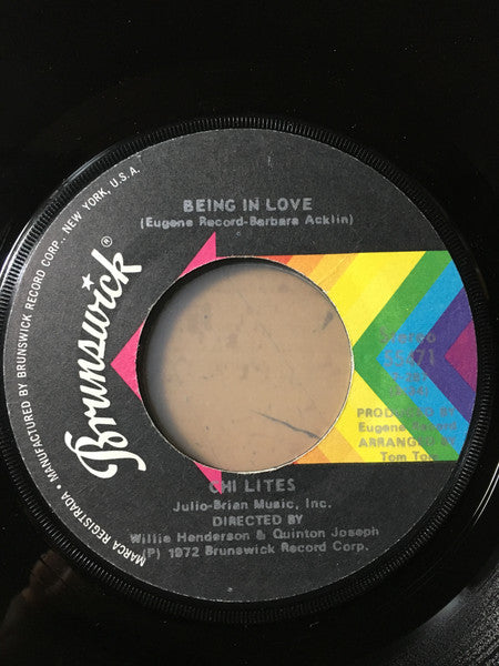The Chi-Lites : Oh Girl / Being In Love (7", Single, Jac)