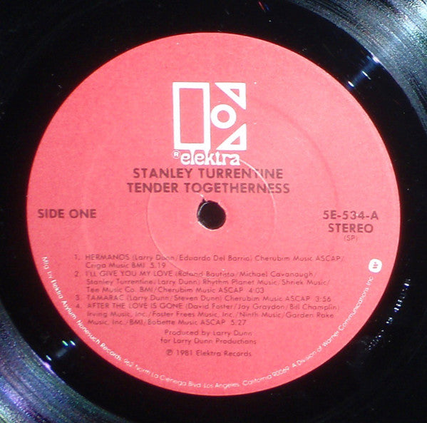 Stanley Turrentine : Tender Togetherness (LP, Album, Spe)