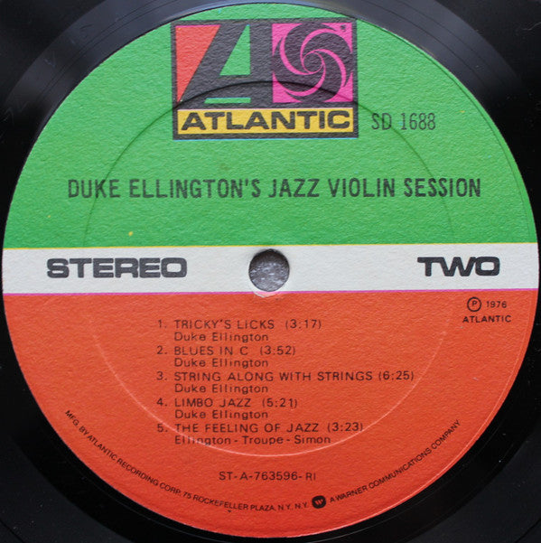 Duke Ellington : Duke Ellington's Jazz Violin Session (LP, Album, RI)