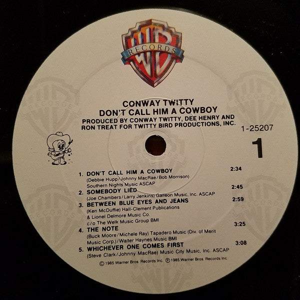 Conway Twitty : Don't Call Him A Cowboy (LP, Album, Spe)