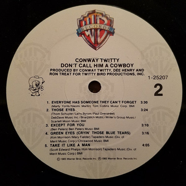 Conway Twitty : Don't Call Him A Cowboy (LP, Album, Spe)
