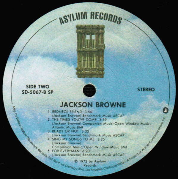 Jackson Browne : For Everyman (LP, Album, RE, SP )