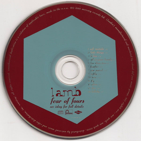 Lamb : Fear Of Fours (CD, Album, PMD)