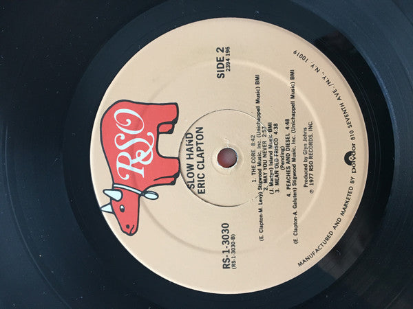 Eric Clapton : Slowhand (LP, Album, Ric)